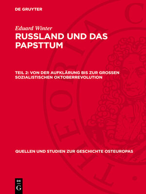 cover image of Von der Aufklärung bis zur Grossen Sozialistischen Oktoberrevolution